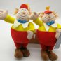 New Official Tweedle Dee, Dum Twins Plush Doll from Alice in Wonderland Japan