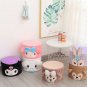 Kawaii Takara Tomy Sanrio Plush Small Bench Toy Anime Cartoon Kuromi My Melody