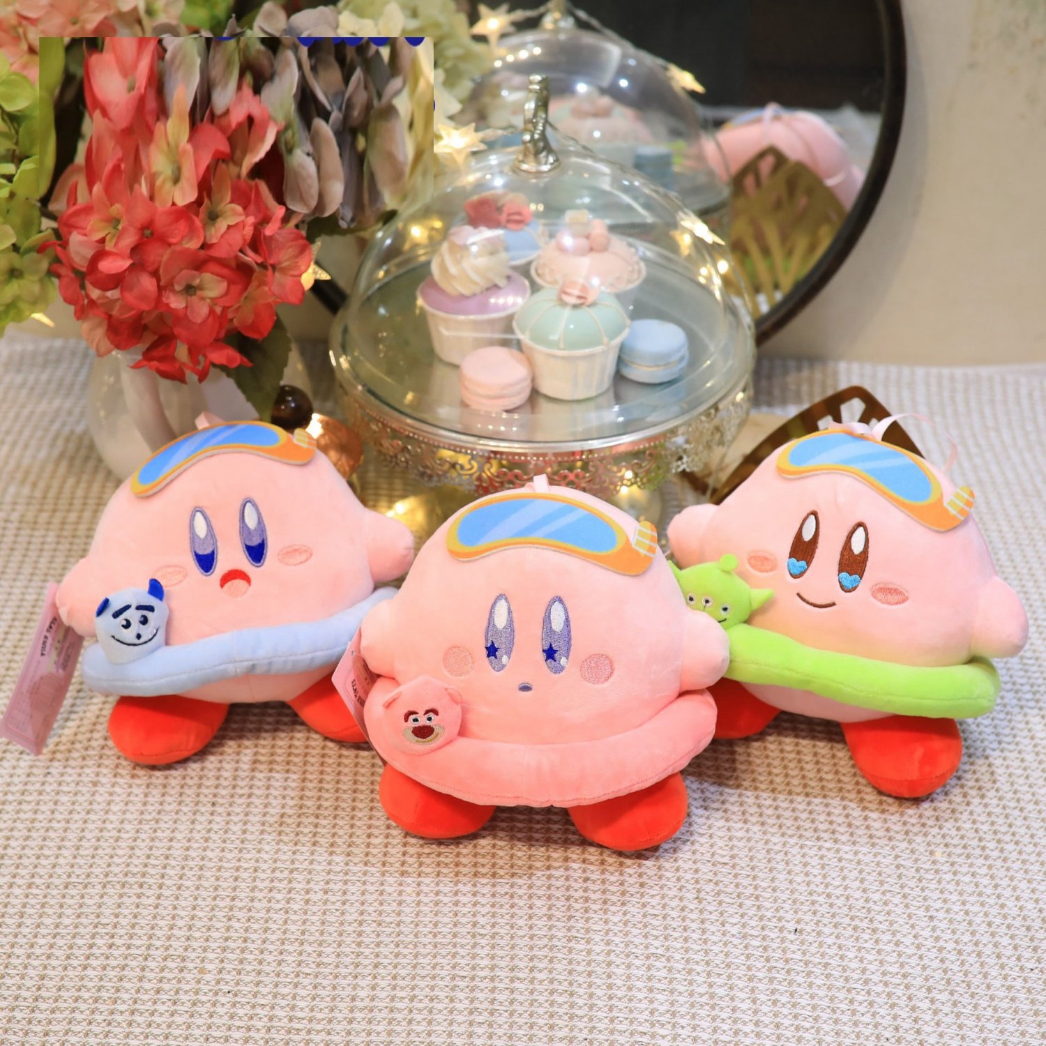12pcs/lot 8inch Cute Swimming Star Kirby Plush Toys Pillow Stuffed Animal Dolls Home Decoration