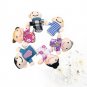 6PCS Mini Animal Toys Family Members Softs Hand Puppets Toys Birthday Gifts for Kids