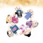 6PCS Mini Animal Toys Family Members Softs Hand Puppets Toys Birthday Gifts for Kids