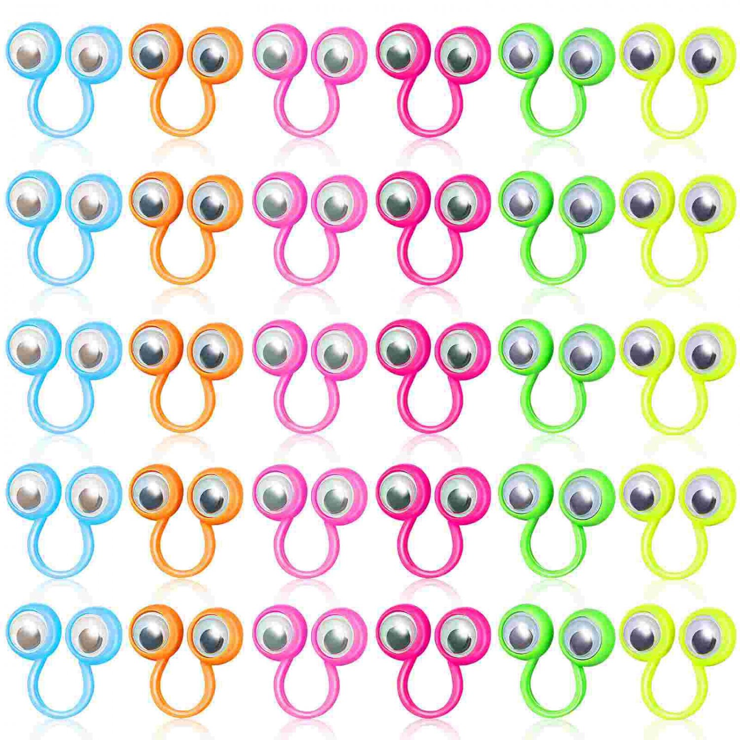 Eye Ring Toy Eyeball Finger Puppet Rings Kids' Party Favors Interactive Children Plaything