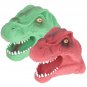 2 Pcs Children Dinosaur Toy Puppet Story Telling Soft Cosplay Storytime Finger Vinyl Realistic Toys