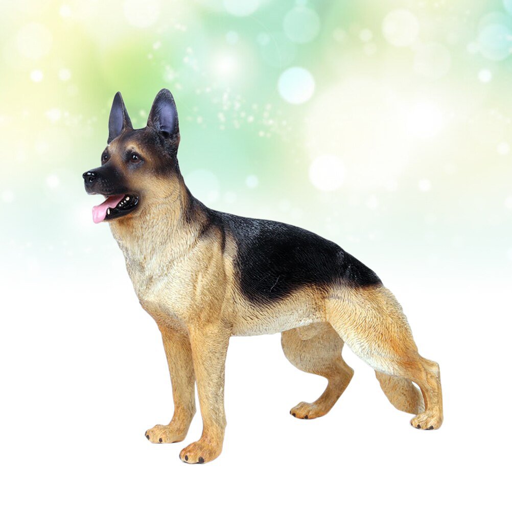 German Shepherd Dog Model Out Door Decor Decorations Child Outdoor Play Toys Kids