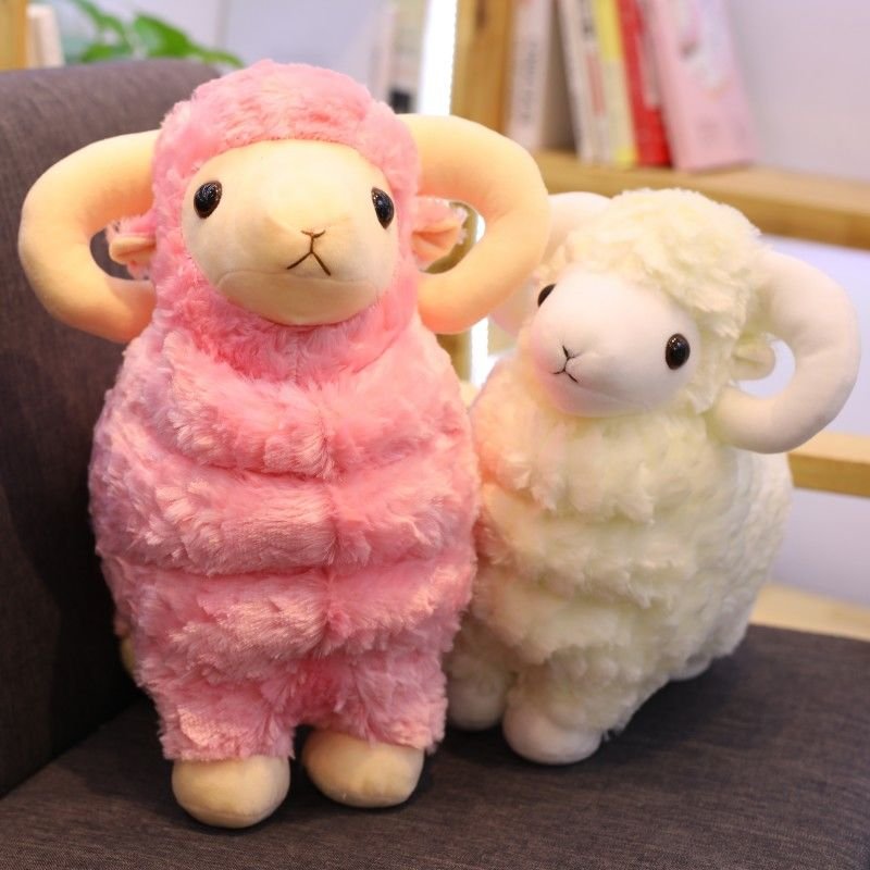 Cute Simulation Little Sheep Doll Lamb Doll Alpaca Plush Toy Sleeping Toys Birthday Gift