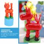 3 Pcs Wooden Toys Babies Press Barrel Thumb Children Puppet Bobblehead Lovely Animal Kids Cartoon