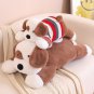 50cm Plush Dog Animal Funny Christmas Birthday Plush Lying Puppy Wearing Clothes Toys