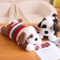 50cm Plush Dog Animal Funny Christmas Birthday Plush Lying Puppy Wearing Clothes Toys