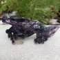 Natural Fluorite Crystal Mineral Stone, Hand Carved Dragon, Room, Aquarium Spiritual Decorations