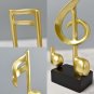 Resin Golden Note Sculpture Modern Creative Home Decor Music Modeling Statue Indoor Living Room