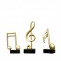 Resin Golden Note Sculpture Modern Creative Home Decor Music Modeling Statue Indoor Living Room