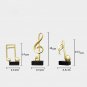 Resin Golden Note Sculpture Modern Creative Home Decor Music Modeling Statue Indoor Living Room
