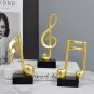 Resin Golden Note Sculpture Modern Creative Home Decor Music Modeling Statue Indoor Living Room
