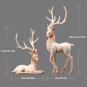 YuryFvna High End Deer Statue Reindeer Figurines Resin ELK Sculpture For Living Room