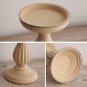 Wooden Crafts Retro Home Decoration Roman Column Candle Holder Dining Table Ornaments