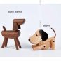 Family Gift Wood Puppy Craft Figurine Desktop Table Ornament Carving
