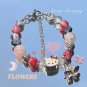 New Hellokitty Sanrio Kawali Beaded Bracelet Sweeet Jewelry Accessories Versatile Cute Cartoon
