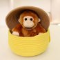 17cm Kawaii Simulation Fluffy Soft Stuffed Monkey Toys Baby Kids