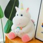 20/30/38cm Lovely Round Fat Sitting Unicorn Plush Stuffed Dolls Kawaii Animals Unicorn Plush