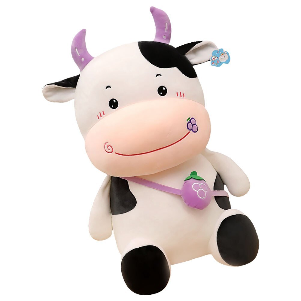 Year The Ox Plush Toy Home Adornment Fruit Cow Ornament Children Gift Cushion Mascot Stuffed Car