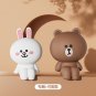 Line Friends Car Accessories Cute Cartoon Brown Cony Sally Figure Figurines Car Dashboard