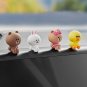 Line Friends Car Accessories Cute Cartoon Brown Cony Sally Figure Figurines Car Dashboard