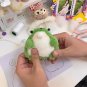Handmade Squeaky Diy Doll Spitting Bubble Frog Cute Plush Pendant Material Package