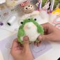 Handmade Squeaky Diy Doll Spitting Bubble Frog Cute Plush Pendant Material Package