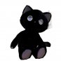 37CM Black Cat Plush Toy Cute Reflective Dazzle Eyes Dark Series Figure To Send Friends Birthday