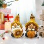 Garden Gnome Statue 2 Pack Resin Gnome Figurine Pumpkin Ornaments Outdoor Statues Home Decor