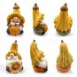Garden Gnome Statue 2 Pack Resin Gnome Figurine Pumpkin Ornaments Outdoor Statues Home Decor