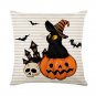 Linen Halloween Cushion Cover Happy Halloween Decor For Home Decorative Cute
