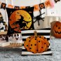 Linen Halloween Cushion Cover Happy Halloween Decor For Home Decorative Cute