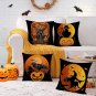 Linen Halloween Cushion Cover Happy Halloween Decor For Home Decorative Cute
