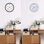 1PC Outdoor Waterproof Clock With Thermometer Digital Display Ornament