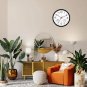 1PC Outdoor Waterproof Clock With Thermometer Digital Display Ornament