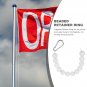 Outdoor Accessories Flagpole Retaining Ring Arrangement Bead 13x13cm Weights White Acrylic