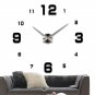 3D Digital Wall Clock Frameless Wall Clocks Wall Stickers For Home Living Room Decor