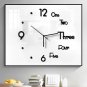 3D Digital Wall Clock Frameless Wall Clocks Wall Stickers For Home Living Room Decor