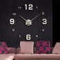 3D Digital Wall Clock Frameless Wall Clocks Wall Stickers For Home Living Room Decor