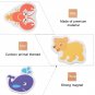 24pcs Cartoon Wooden Whiteboard Magnetic Sea Animal Fridge Magnets for Whiteboard Kid