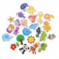 24pcs Cartoon Wooden Whiteboard Magnetic Sea Animal Fridge Magnets for Whiteboard Kid