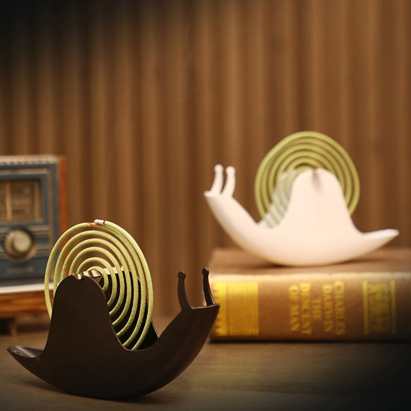 Creative Mosquito Coil Holder With Tray Nordic Style Spiral Summer Day Iron Mosquito Repellent