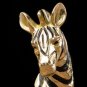 Golden Zebra Craft Sculpture Resin Simulation Animal Statue Golden Horse Decorative