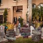 3pcs Halloween Outdoor Decorations Letter Plaque Yard Stake Sign for Lawn Yard Prop Decoration