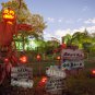 3pcs Halloween Outdoor Decorations Letter Plaque Yard Stake Sign for Lawn Yard Prop Decoration