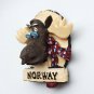 Norway Magnetic Refrigerator Sticker Nordic Cute Cartoon Animal Polar Bear
