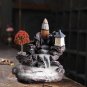 Waterfall Smoke Incense Burner Resin Backflow Incense Burner Innovative Tower Incense Sandalwood