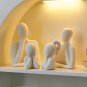 Nordic Aesthetic Ceramic Decor Family Statue Abstract Home Decor Accessories