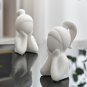 Nordic Aesthetic Ceramic Decor Family Statue Abstract Home Decor Accessories